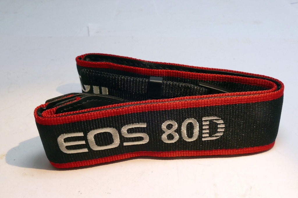 Canon EOS 80D SLR Digital Camera Neck Shoulder Strap -   MINT   -  Genuine OEM