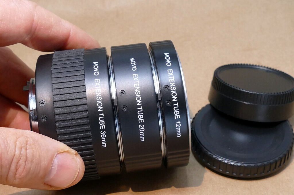 Movo Macro Extension Tube set 12mm 20mm 36mm Lens for Nikon N / F