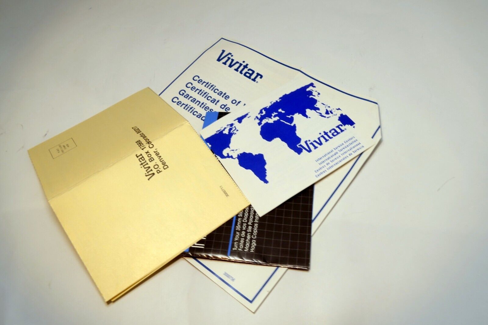 Vivitar Instant Slide Printer brochure sales add vintage  1980's