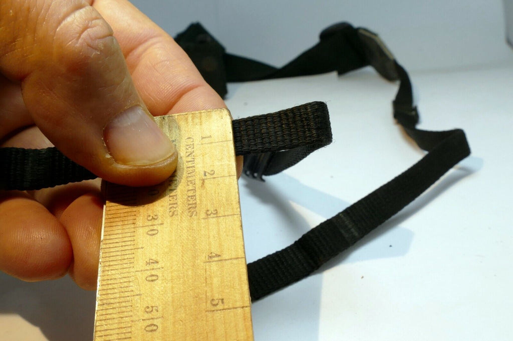 Minolta Canvas Black camera neck hand strap 44" long 4cm wide