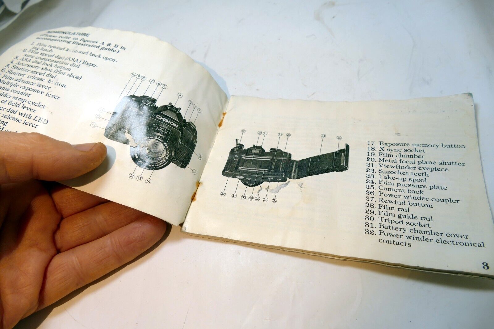 Chinon CE-4 35mm SLR Camera INSTRUCTION manual GUIDE English EN