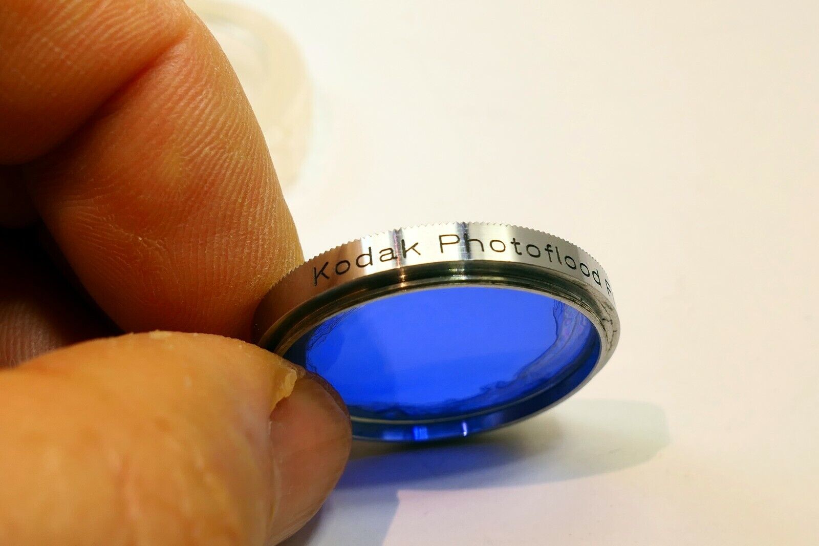 30mm Kodak Photoflood 32 2L=4X Lens filter made in Germany (damaged separation)