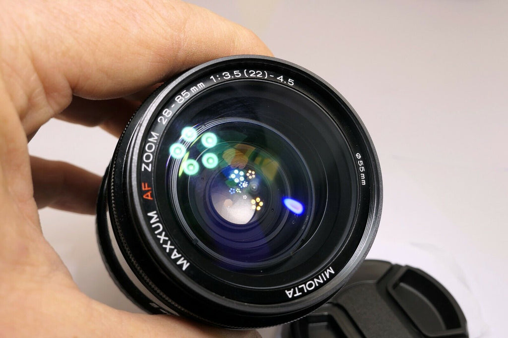 Minolta Maxxum 28-85mm f3.5-4.5 AF Lens (with fungus inside, focus stuck) AS IS