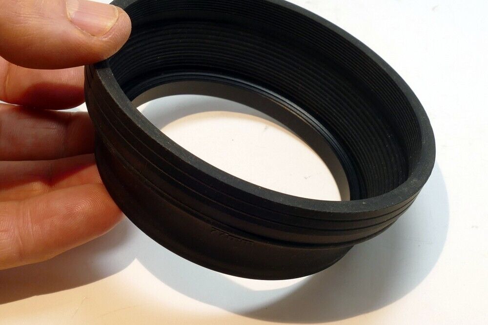 77mm Rubber Lens Hood Shade double threaded telephoto 400mm