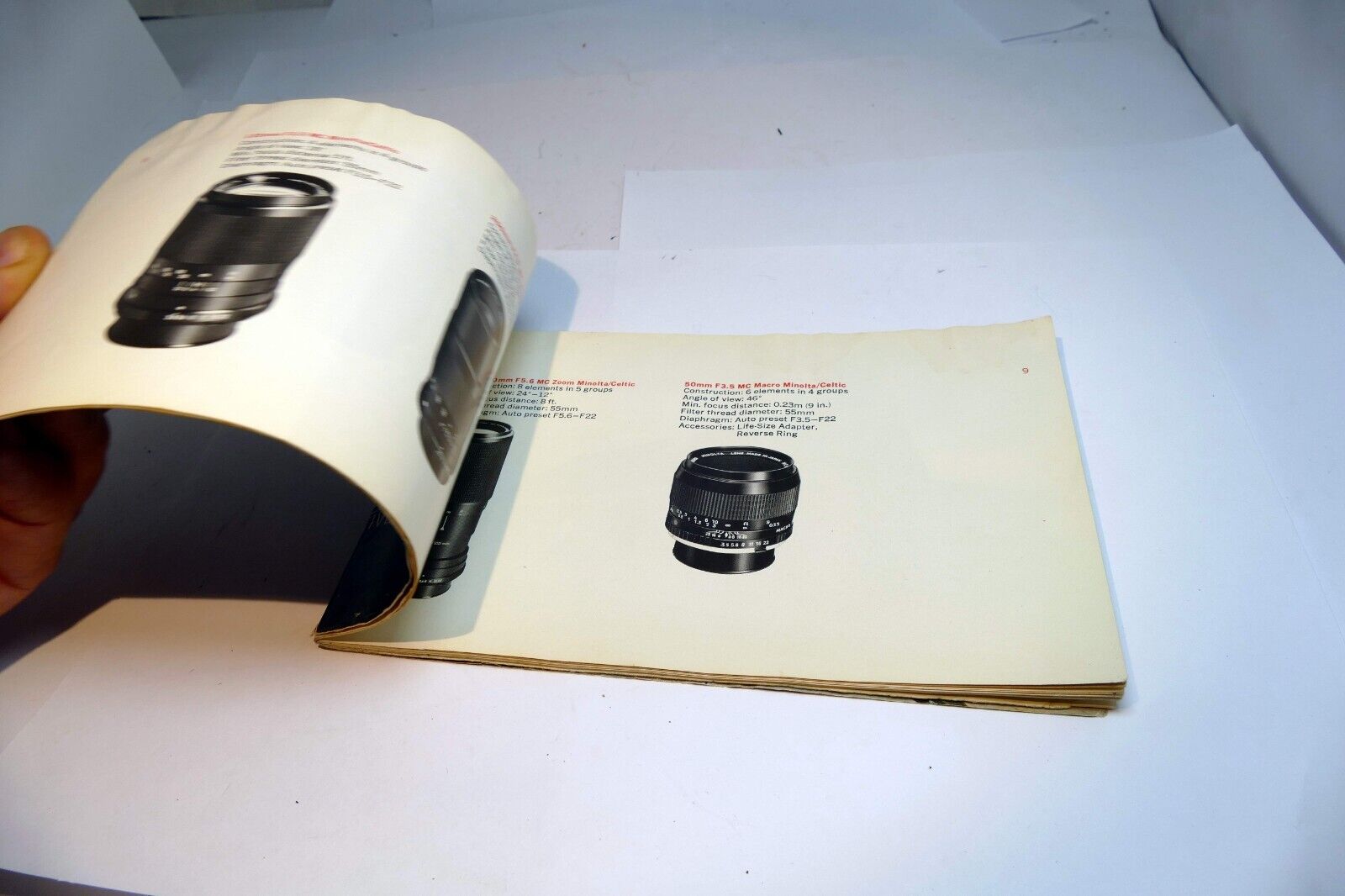 Guide To Minolta SLR Camera System SRT  Celtic Rokkor Lens Brochure Add SRT 101