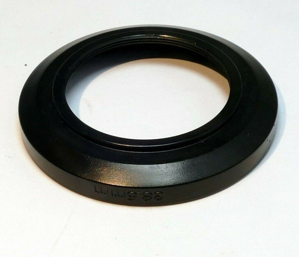 38mm plastic lens hood shade  38.5mm female threads screw in type