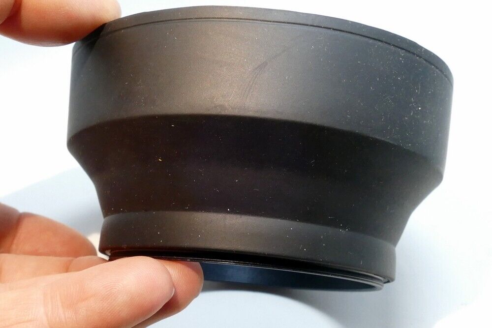 77mm Rubber Lens Hood Shade double threaded telephoto 400mm