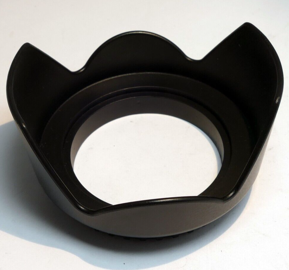 55mm OD Lens Hood Shade  threaded  plastic 18-55mm