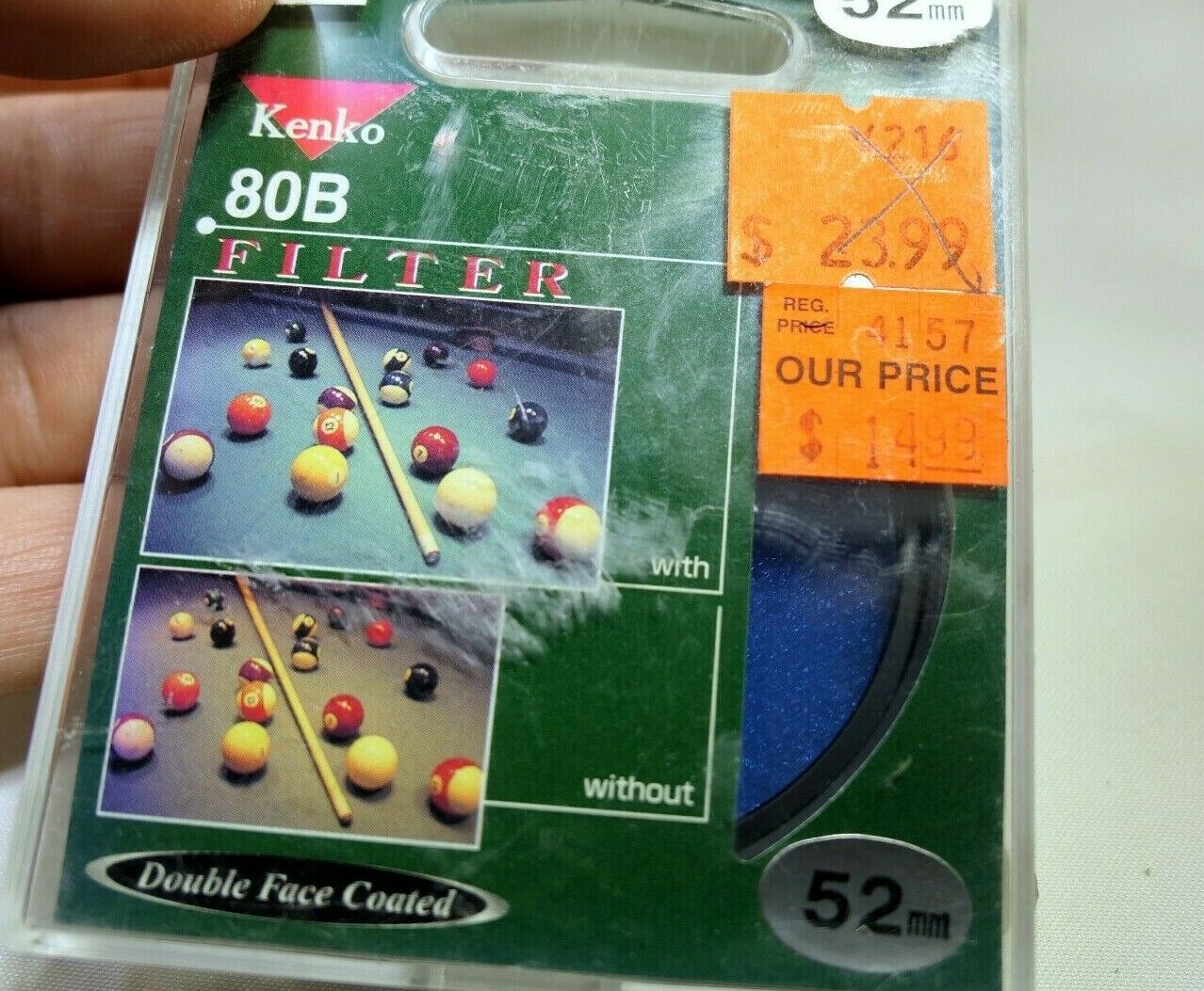 Kenko 52mm 80B Blue  Lens Filter screw in type boxed - Mint condition