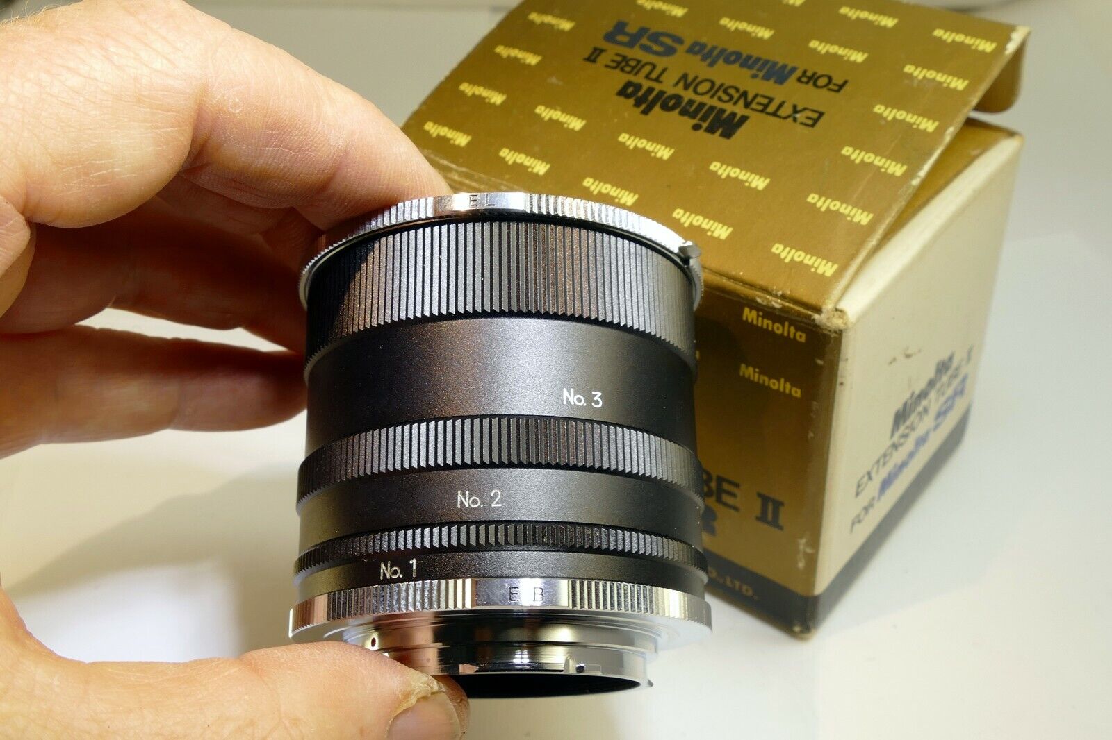 Minolta SR II Macro Tube Close up lens macro close-up EL EB 1 2 3 set