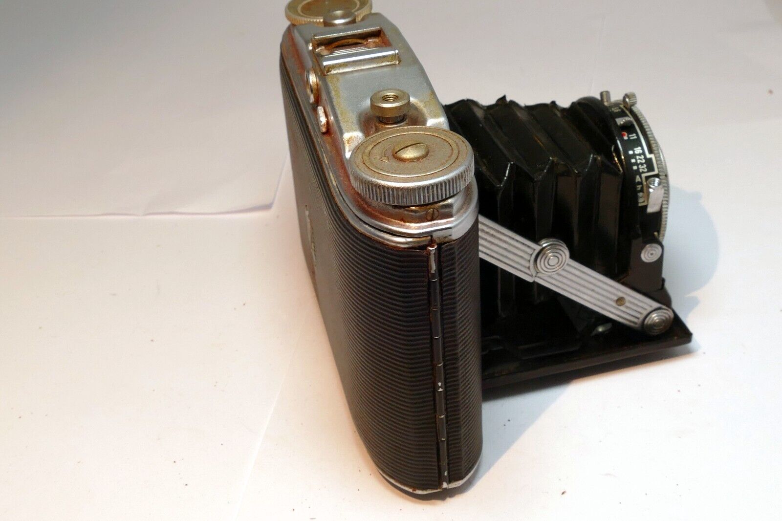 Agfa-Ansco Speedex Special Folding Camera With 85mm f/4.5 Apotar Lens 4X5 medium