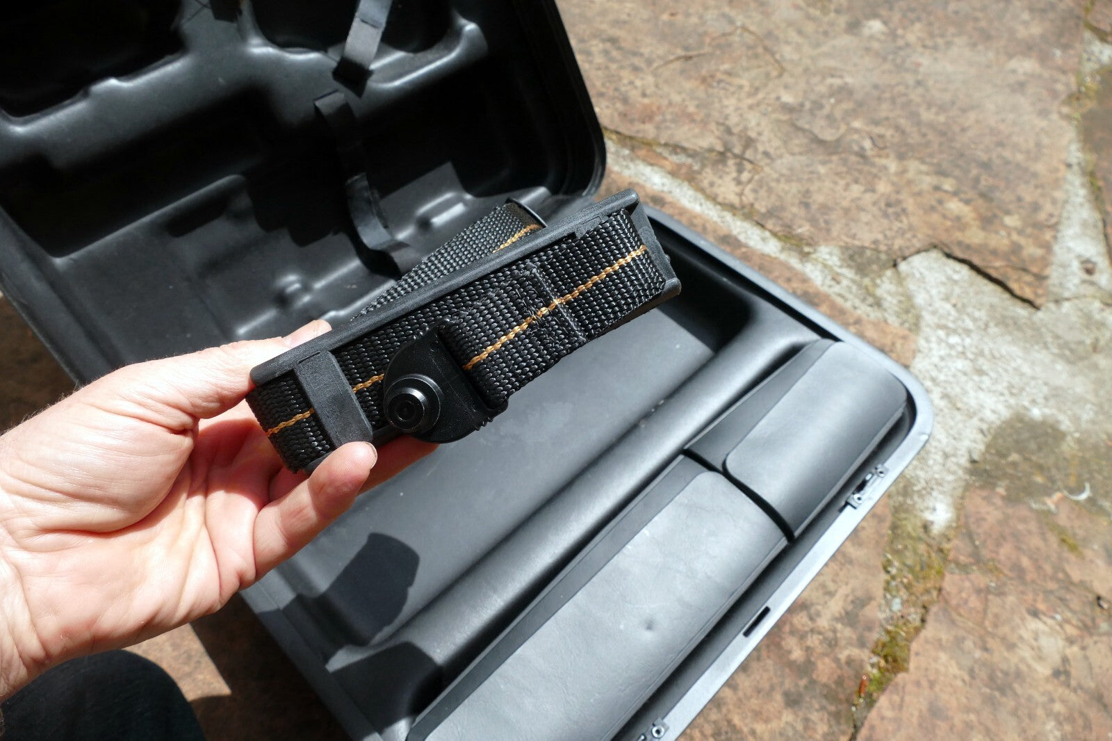 Sony Handycam Camera Hard Case Locking w/ Keys Travel Brief Carrying OEM Genuine