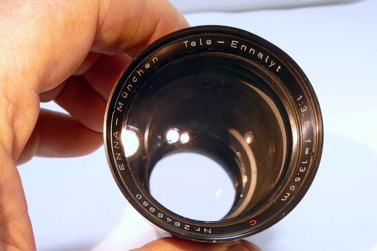Enna-Munchen Tele-Ennalyt 135mm f3.5 Lens Exakta mount zebra