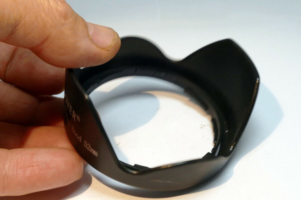 Bower 52mm Lens Hood Tulip Rev Pro Shade Twist on type bayonet