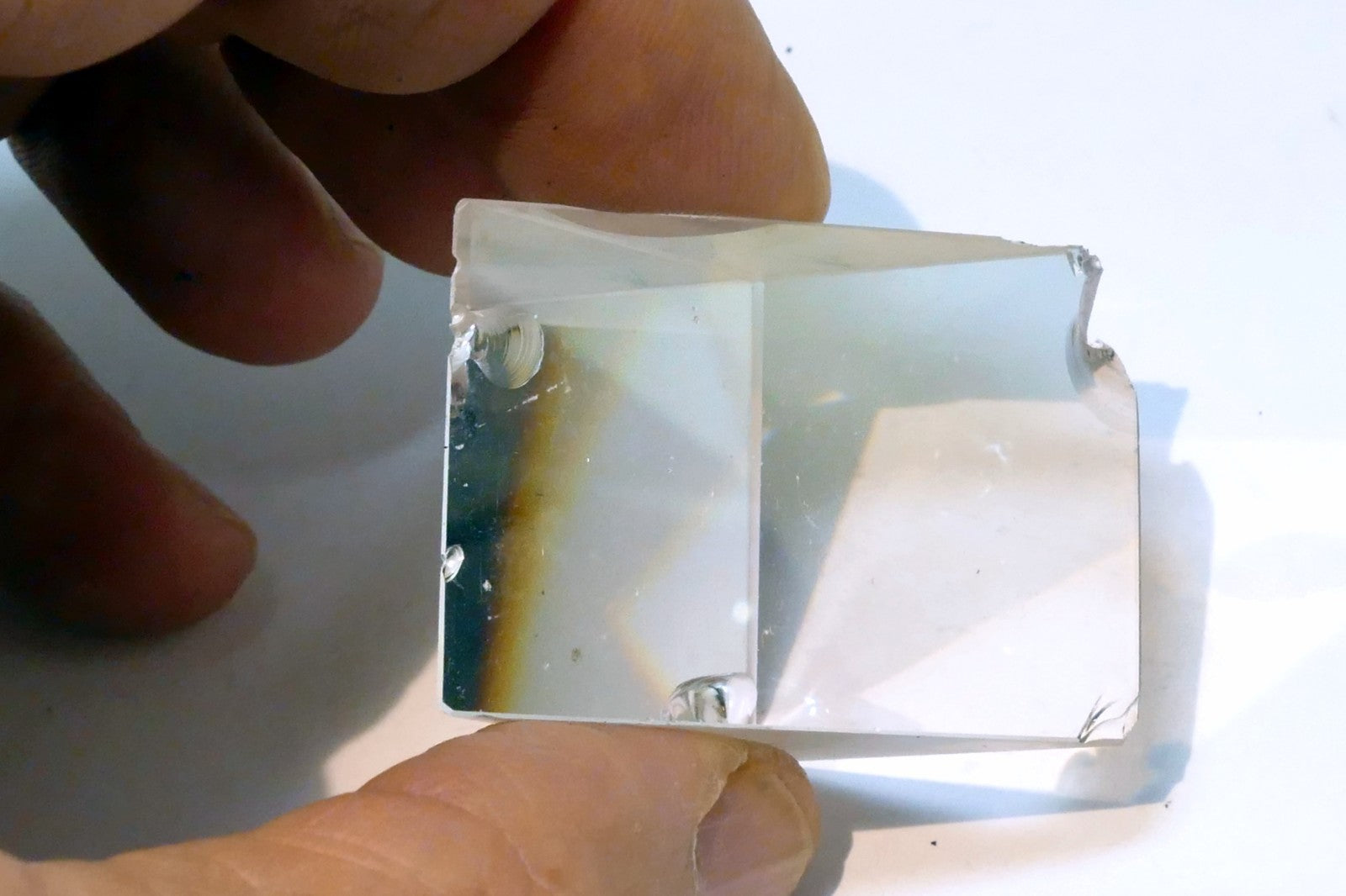 OPTICAL GLASS PRISM OPTICS 1X1.5" right angle 90 degree