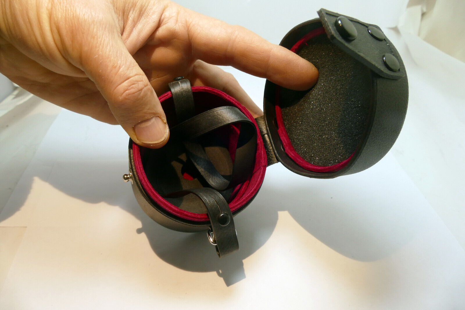 Konica Hexanon 28mm f3.5 AR lens empty Hard case (fits 50mm f1.4 f1.7 57mm AR)