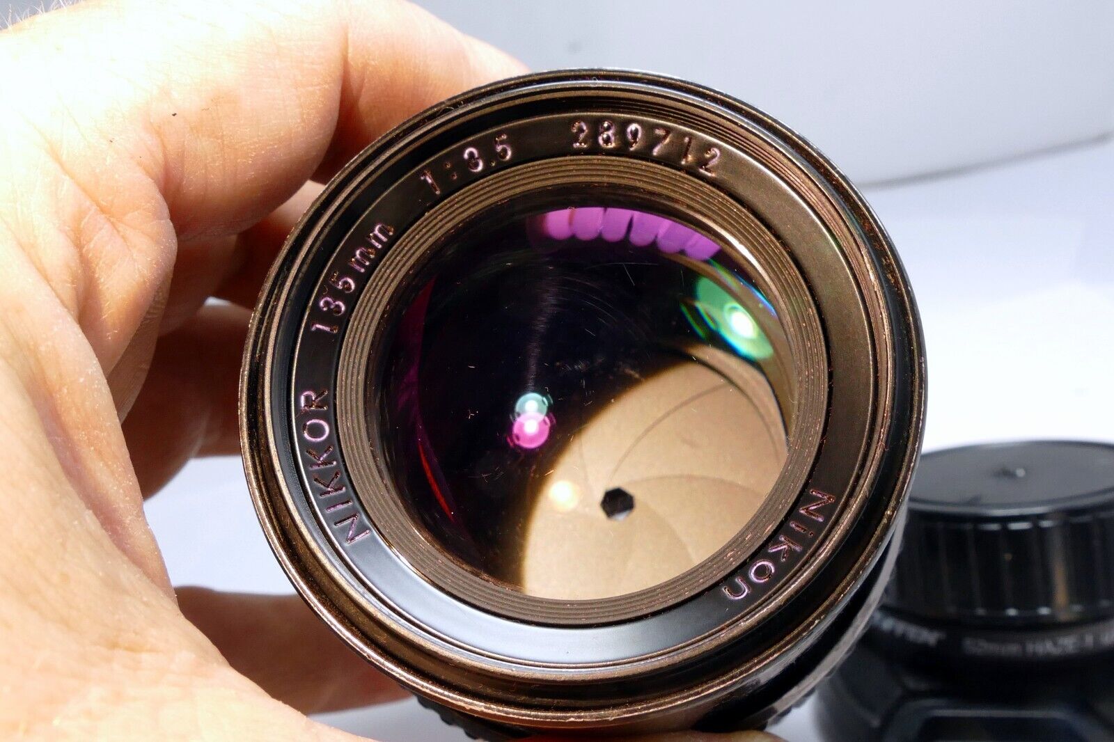Nikon 135mm f3.5 Ai Nikkor Manual Focus LENS with fungus AS IS - still works