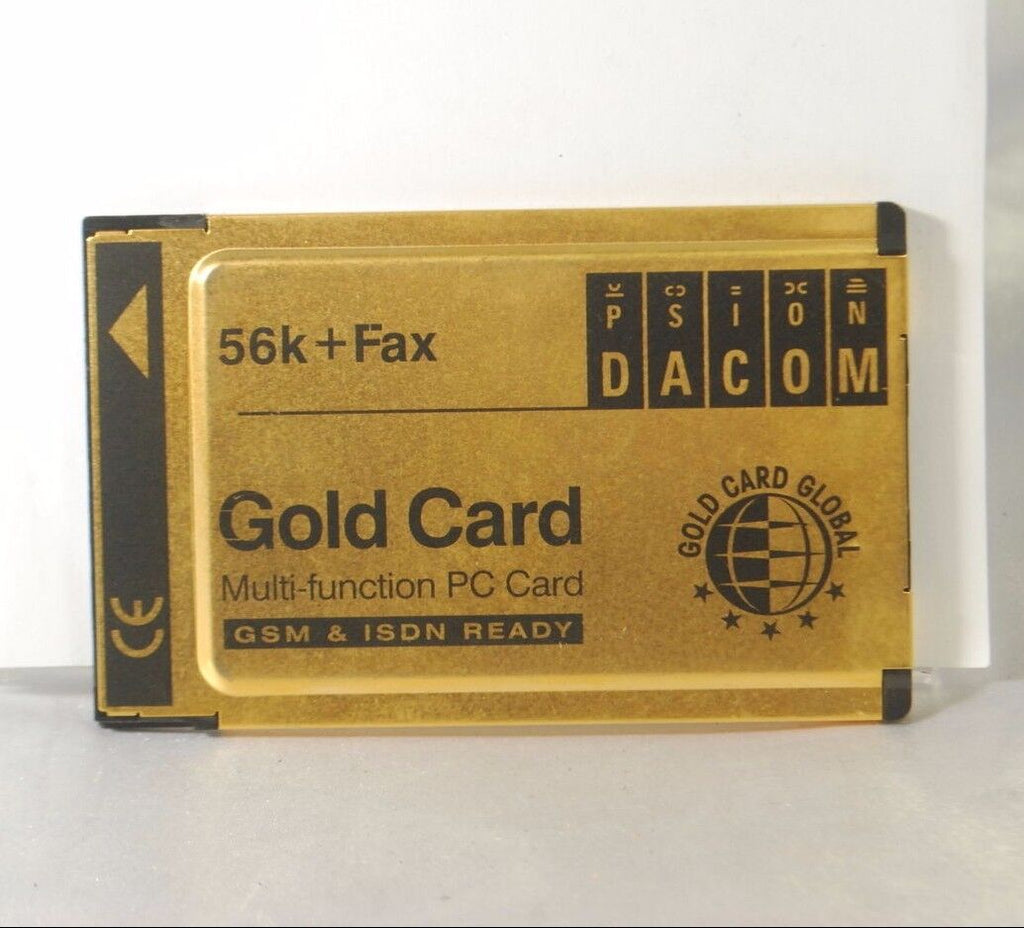 Psion DACOM 56k-Fax Gold Card No Cable S97-2517-2. Used.