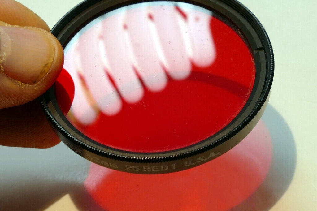 Tiffen 52mm 25 RED 1 Filter  Made in USA  Amber
