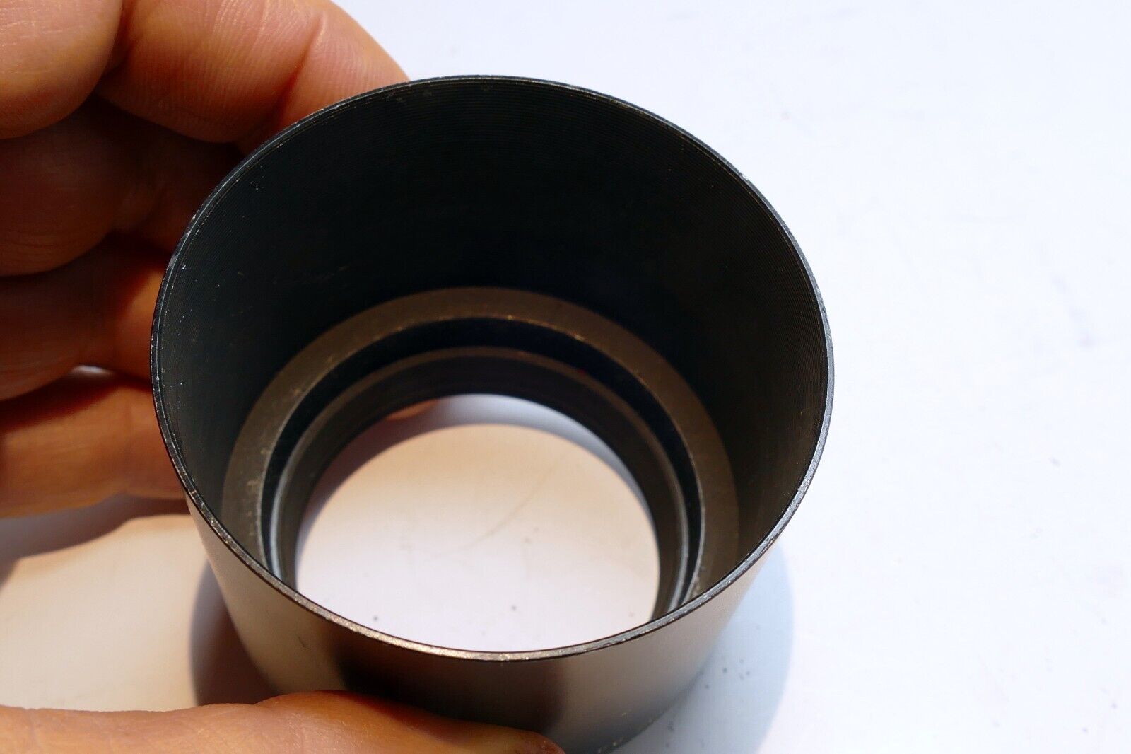 Pentax Takumar 49mm threaded Lens Hood Shade screw in Metal 135mm f3.5 150mm f4