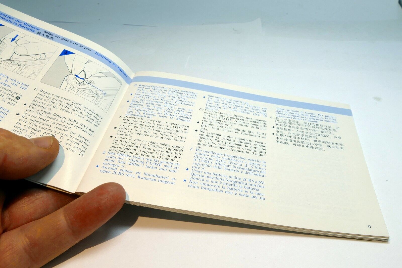 Konica MR. 640 Camera Guide Instruction Manual English Francais Espanol Italiano