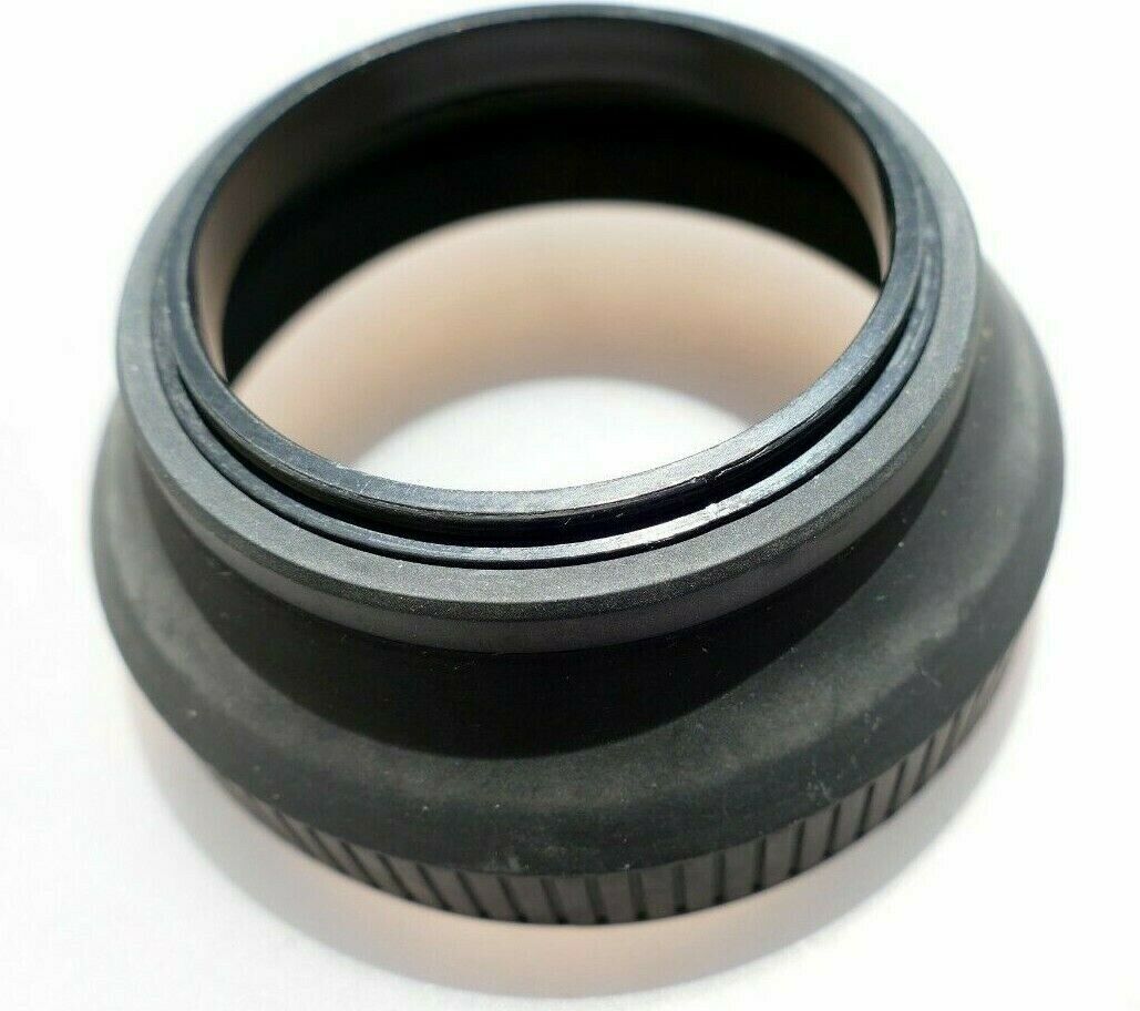 62mm Lens Rubber Hood shade double threaded for  telephoto zoom