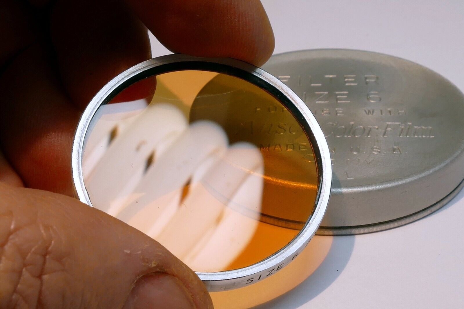 Ansco  series 6 VI Conversion No. 11 amber  Filter drop in type