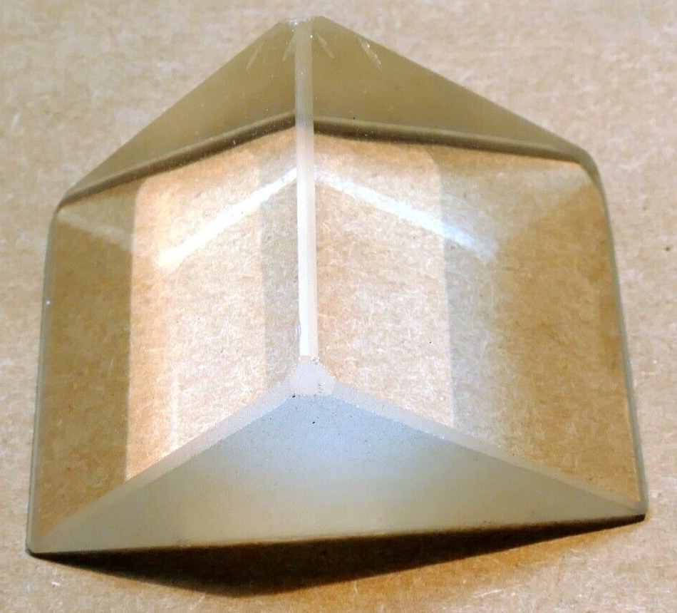 30mm Optical glass right angle prism 90 degree total reflection measurement