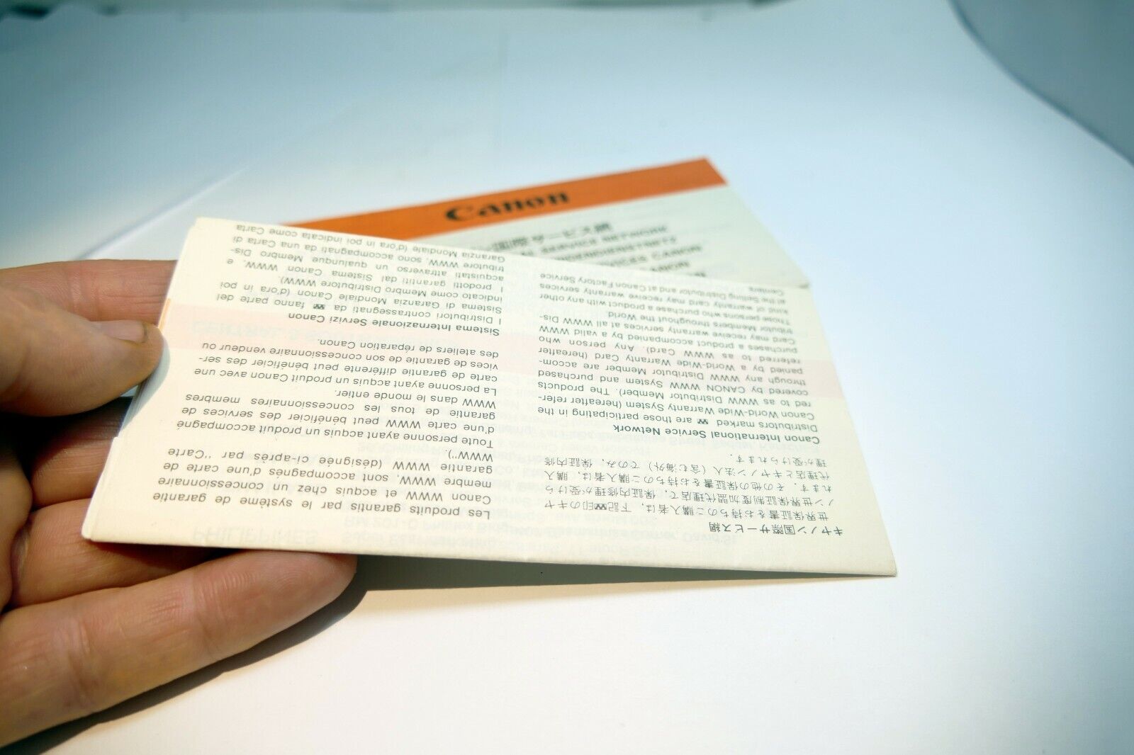 Canon camera International Service Network List (pack of two)