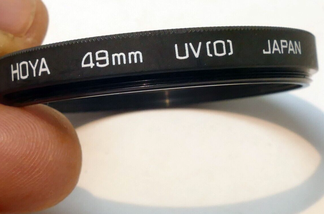HOYA UV (0) 49mm  Lens  Filter  made in Japan