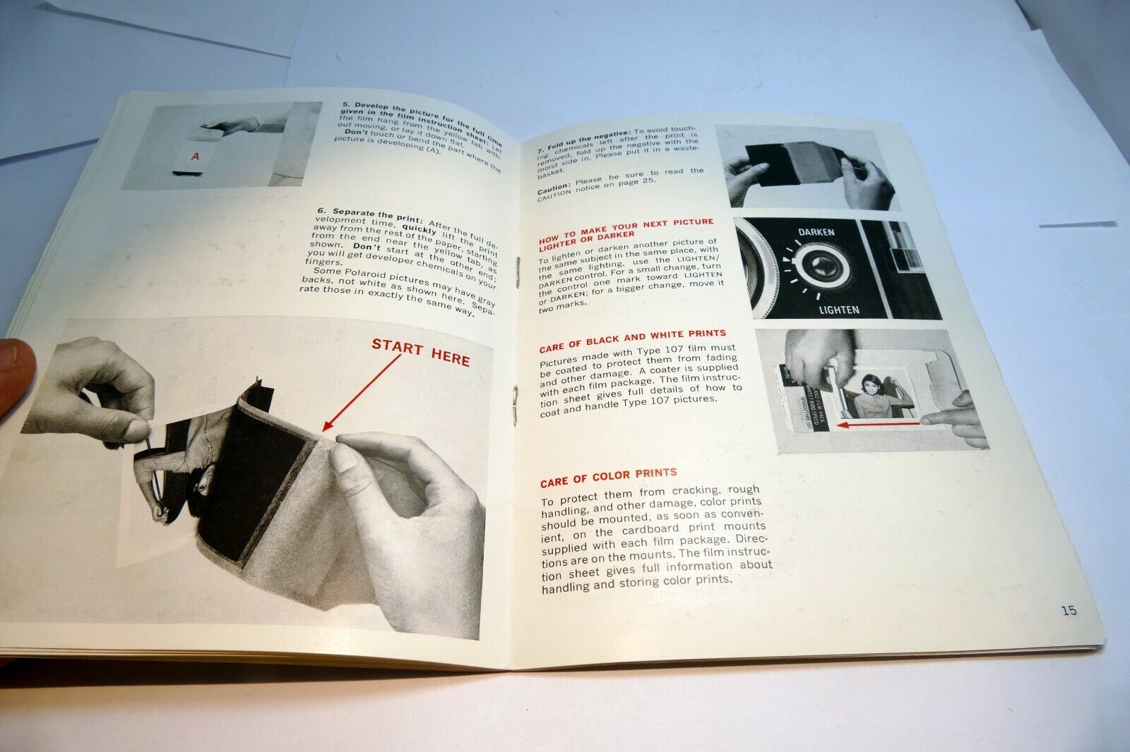 Polaroid Colorpack II  camera Operating Instruction Book Manual Guide