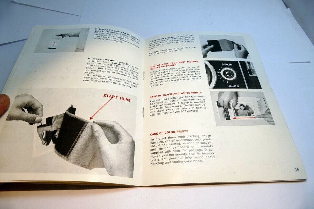 Polaroid Colorpack II  camera Operating Instruction Book Manual Guide