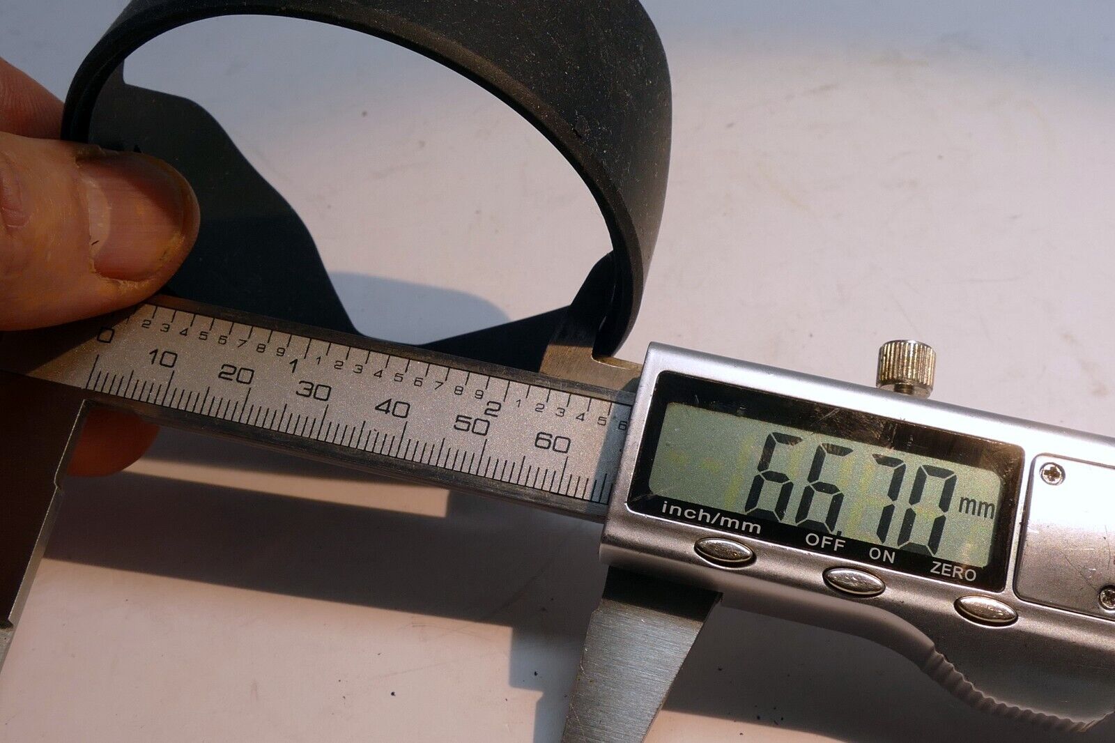 62mm Lens Hood Shade slip on type for rubber without rim or threads