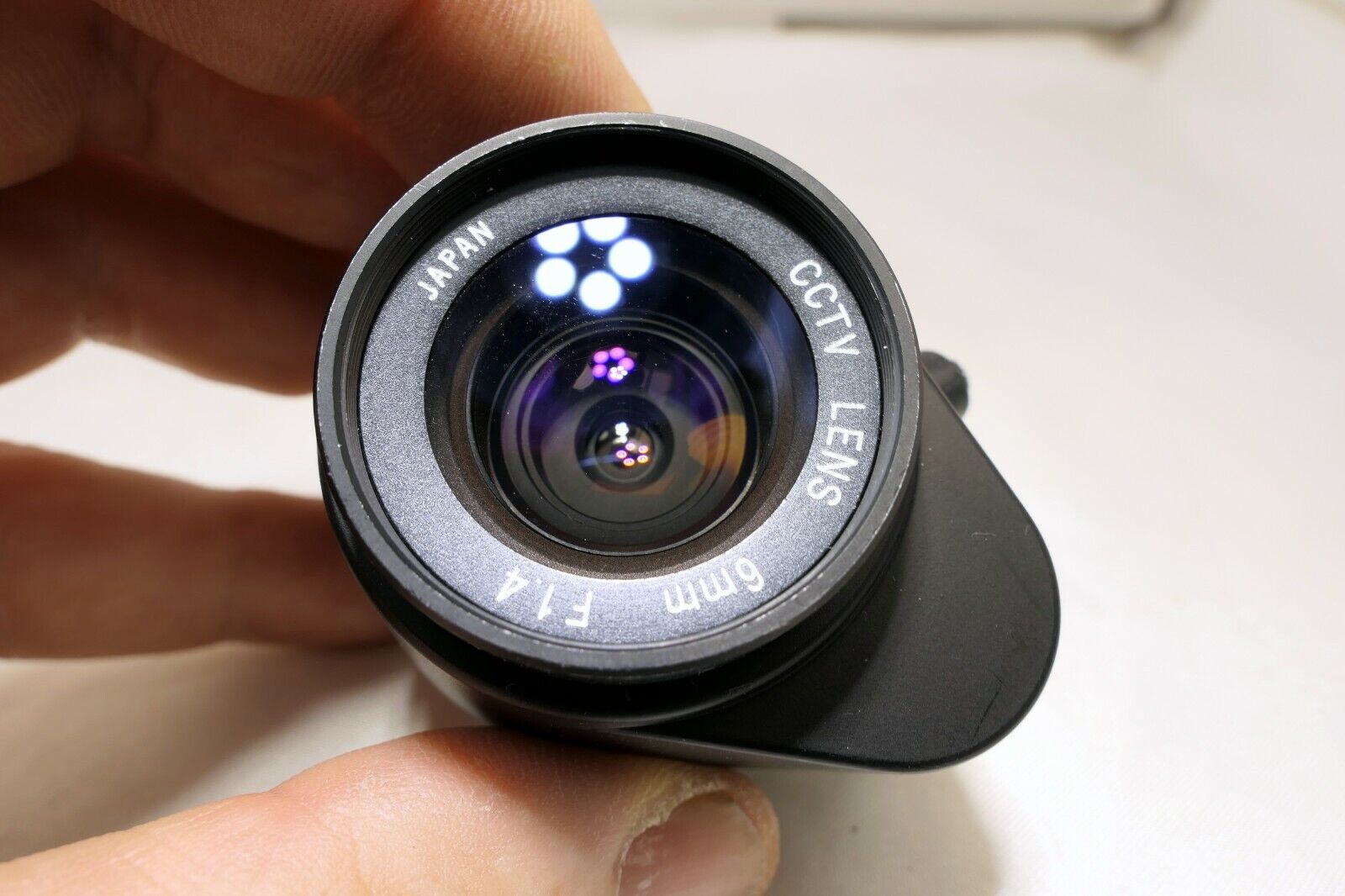 CCTV TV LENS 6mm f1.4 C-mount Lens   -   cable cut AS IS PARTS or Repair only