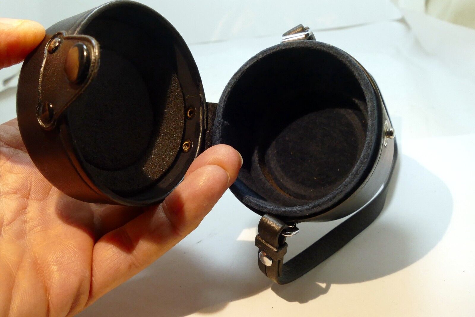 Olympus Hard Lens Case for OM 50mm f3.5 Macro (fits f1.4)  -  genuine OEM
