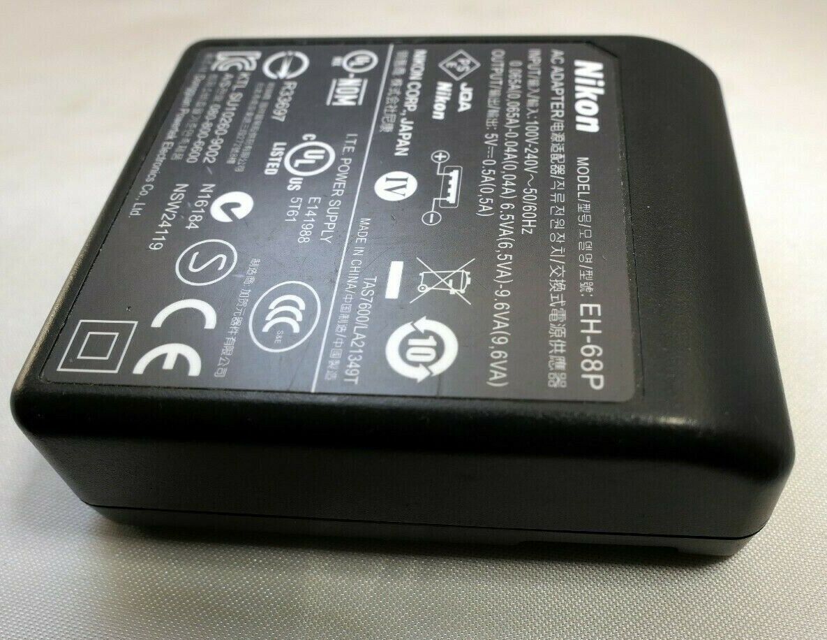Nikon EH-68P AC USB battery charger adapter for Coolpix cameras Genuine Original