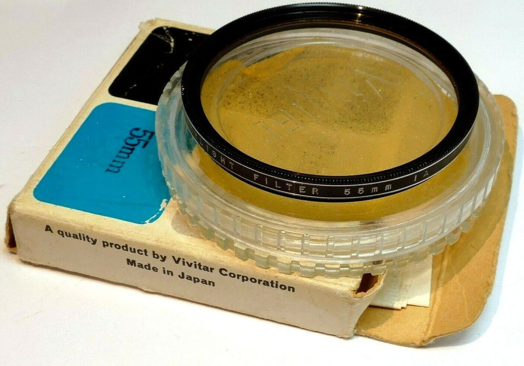 Vivitar 55mm Filter Skylight 1A  with plastic case (with some scratches)