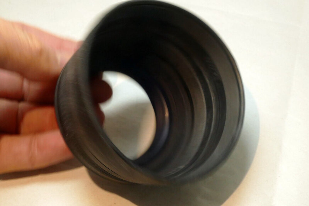 Hama 3-Way collapsible 52mm Rubber Lens Hood Shade for Telephoto