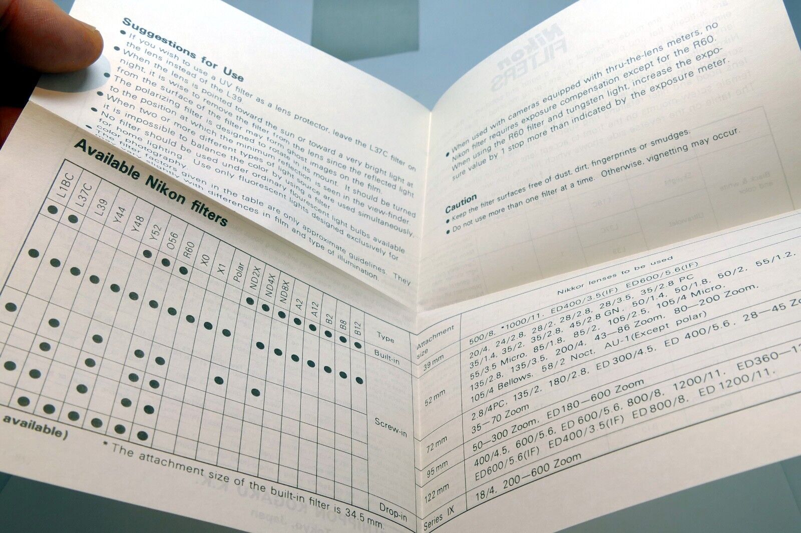 Nikon FE camera registration card 1980 genuine OEM - mint