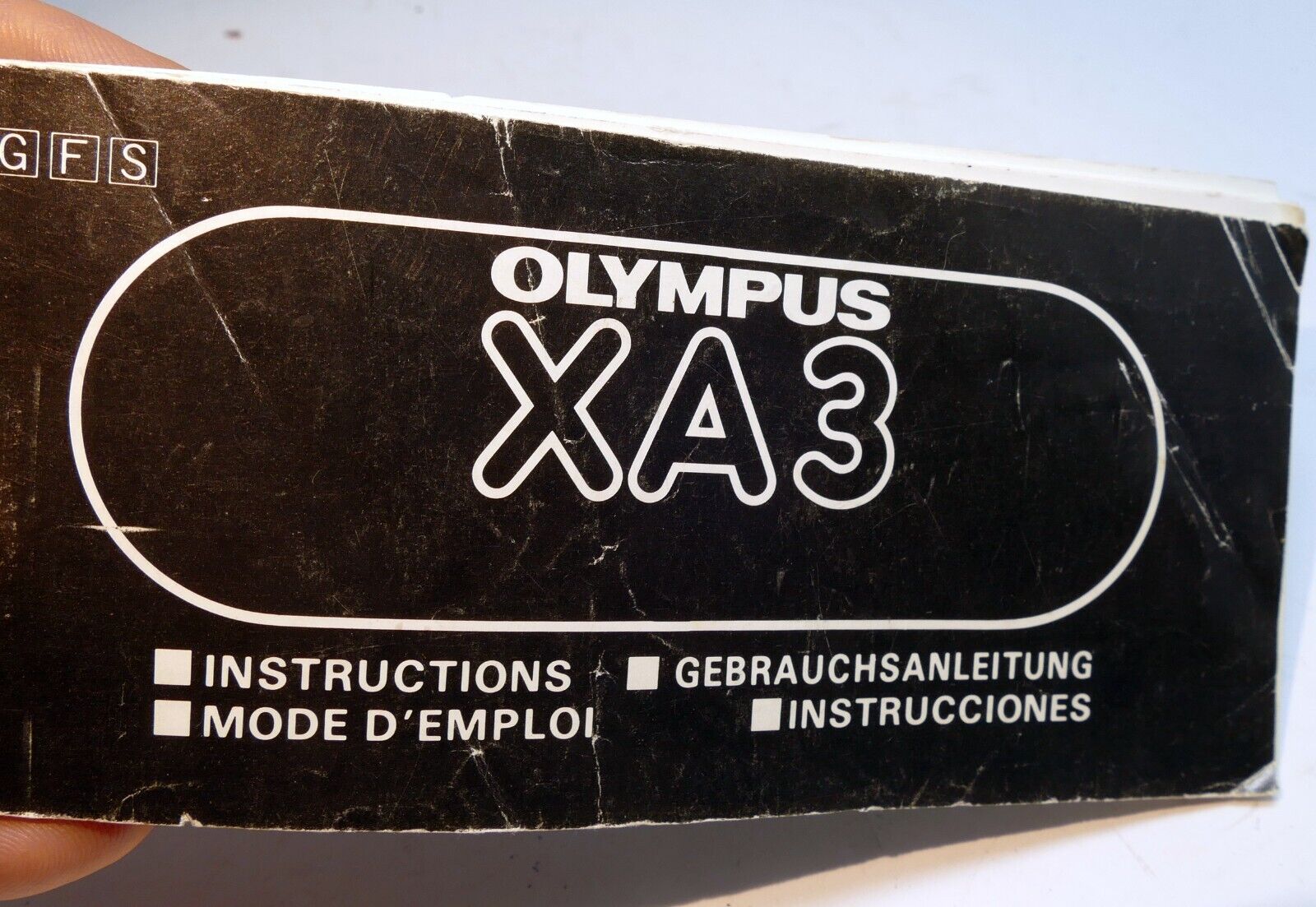 Olympus XA3  Rangefinder Camera User's Manual Instruction Guide