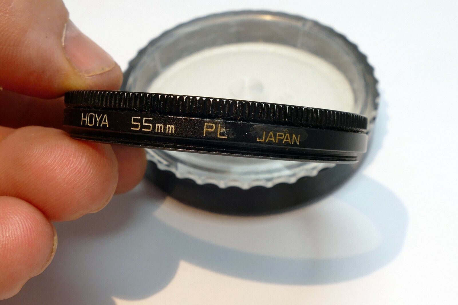 Hoya 55 mm Filter Polar PL Linear with plastic case made in Japan