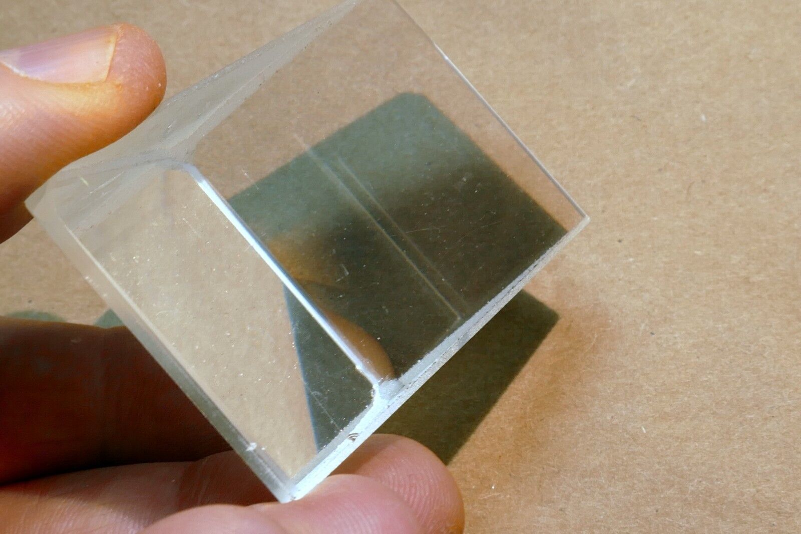 30mm Optical glass right angle prism 90 degree total reflection measurement