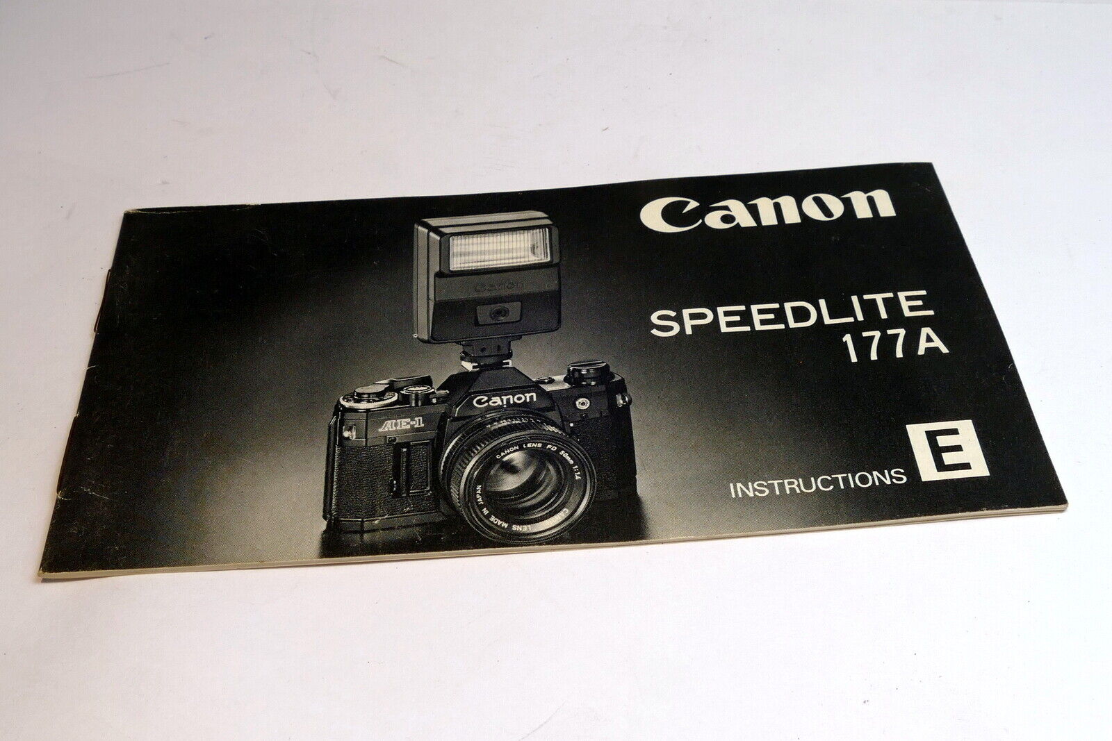 Canon Speedlight 177A flash Instructions manual Guide English E