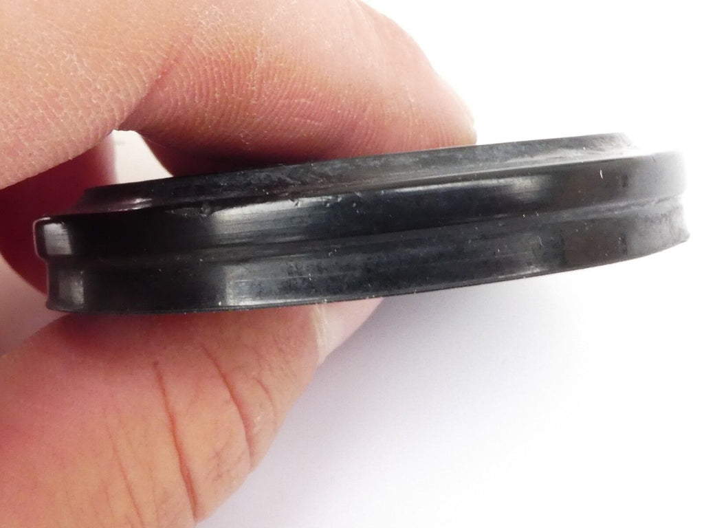 Used Vivitar 49mm Lens Front Cap Black slip-on type plastic made in Japan