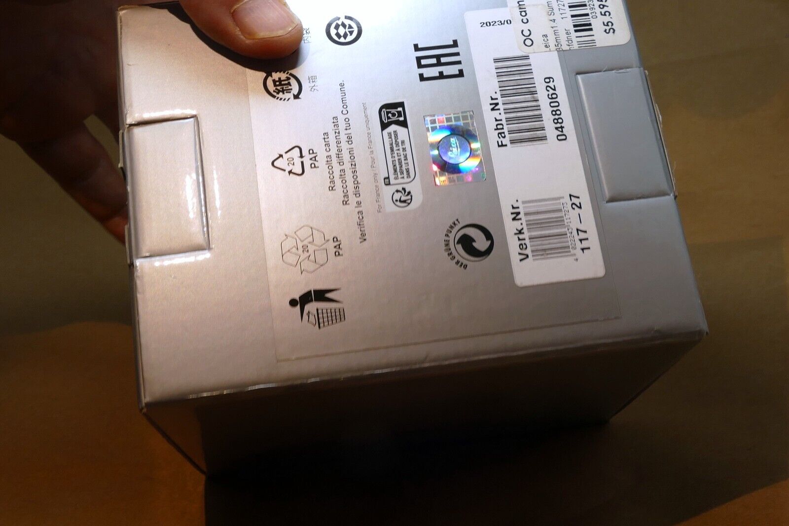 Empty Box for LEICA Summilux-M 35mm f1.4 Asph.  11727 Black France only