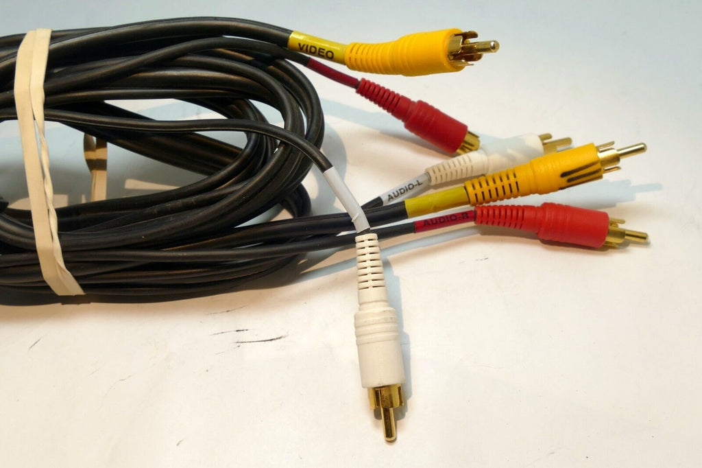RCA Audio / Video Cable 6  feet  male to male stereo gold plated