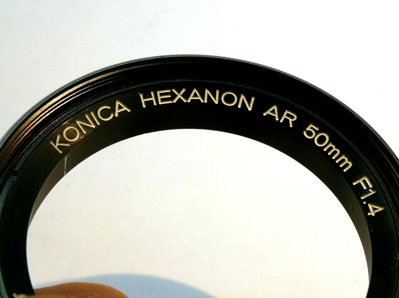 Konica Hexanon AR 50mm f1.4 Lens decal logo (ring only) 55mm