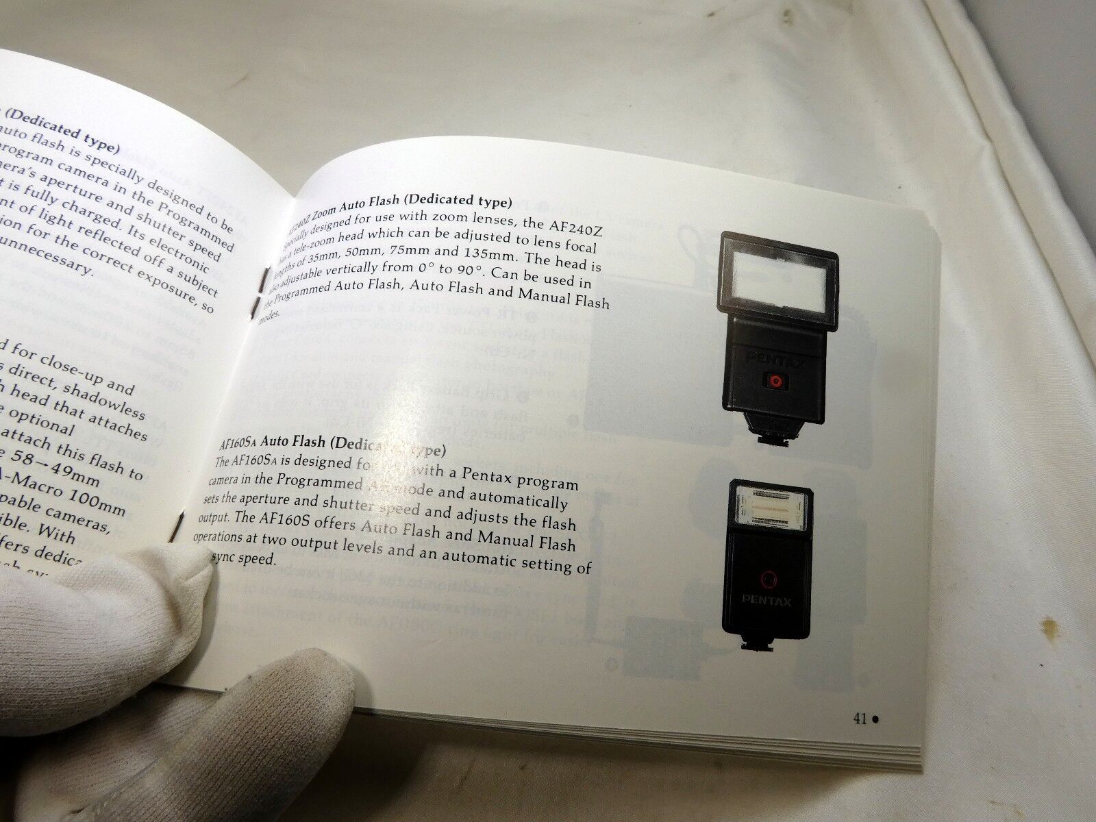 Pentax Lenses Flashes and Accessories List Brochure Guide 1987 AF cameras englis