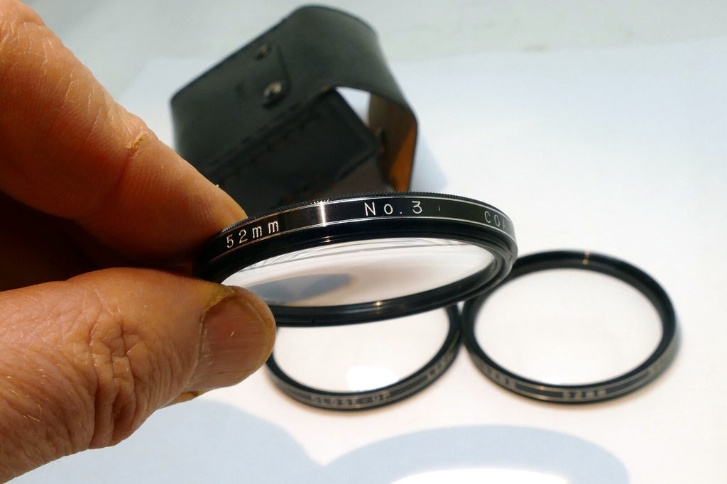 Vivitar Lens Filter 52mm +4 macro close up lens set kit +1 +2 +3