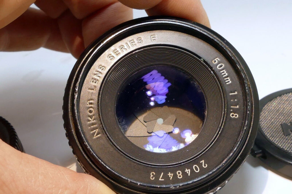 Nikon E series 50mm f1.8 Ai-s Lens prime pancake with little bit of fungus